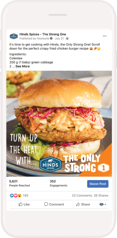 Gallant Marketing Group - Hinds Spices - Facebook Campagin - Example 3