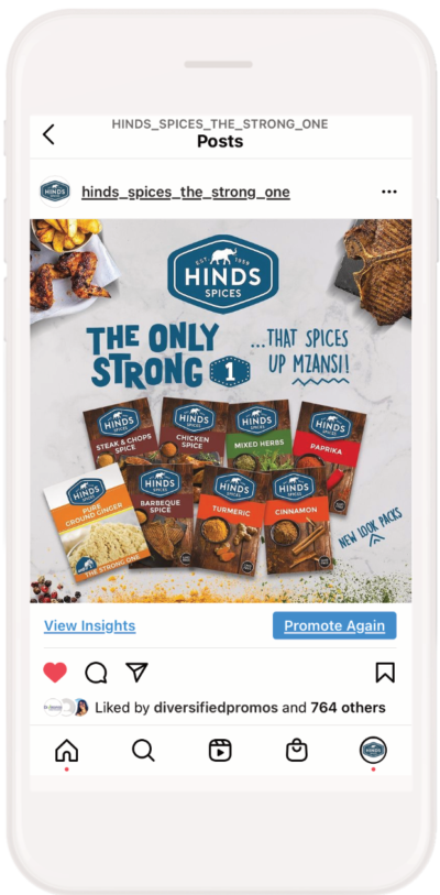 Gallant Marketing Group - Hinds Spices - Instagram Campaign - Example 2