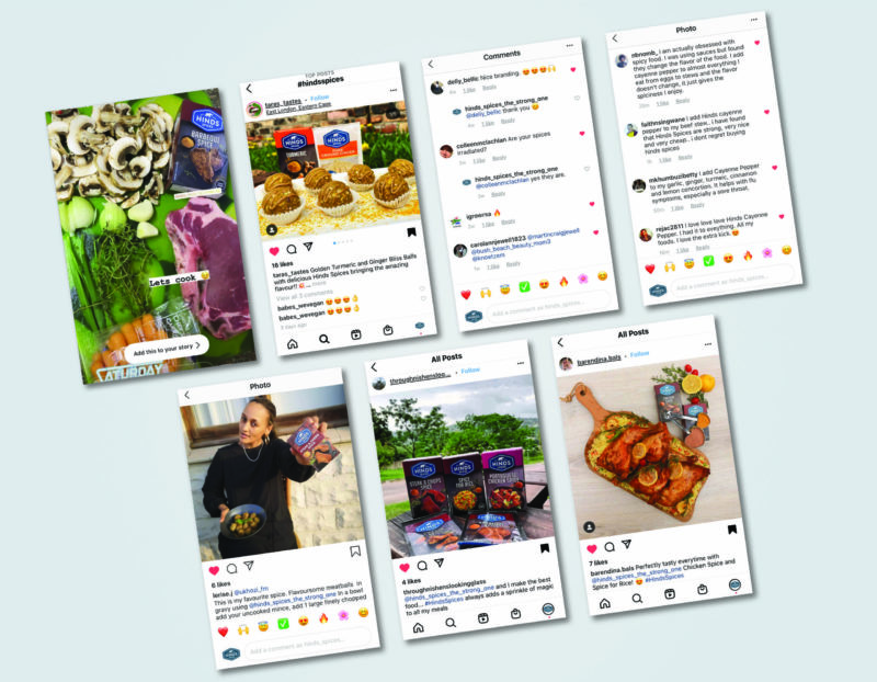 Gallant Marketing Group - Hinds Spices - Instagram Customer Engagements